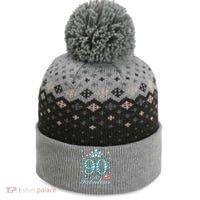 90 & Fabulous 90 Years Old Queen'S Birthday Cute The Baniff Cuffed Pom Beanie thumb 0