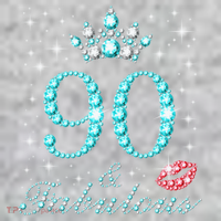 90 & Fabulous 90 Years Old Queen'S Birthday Cute The Baniff Cuffed Pom Beanie thumb 2