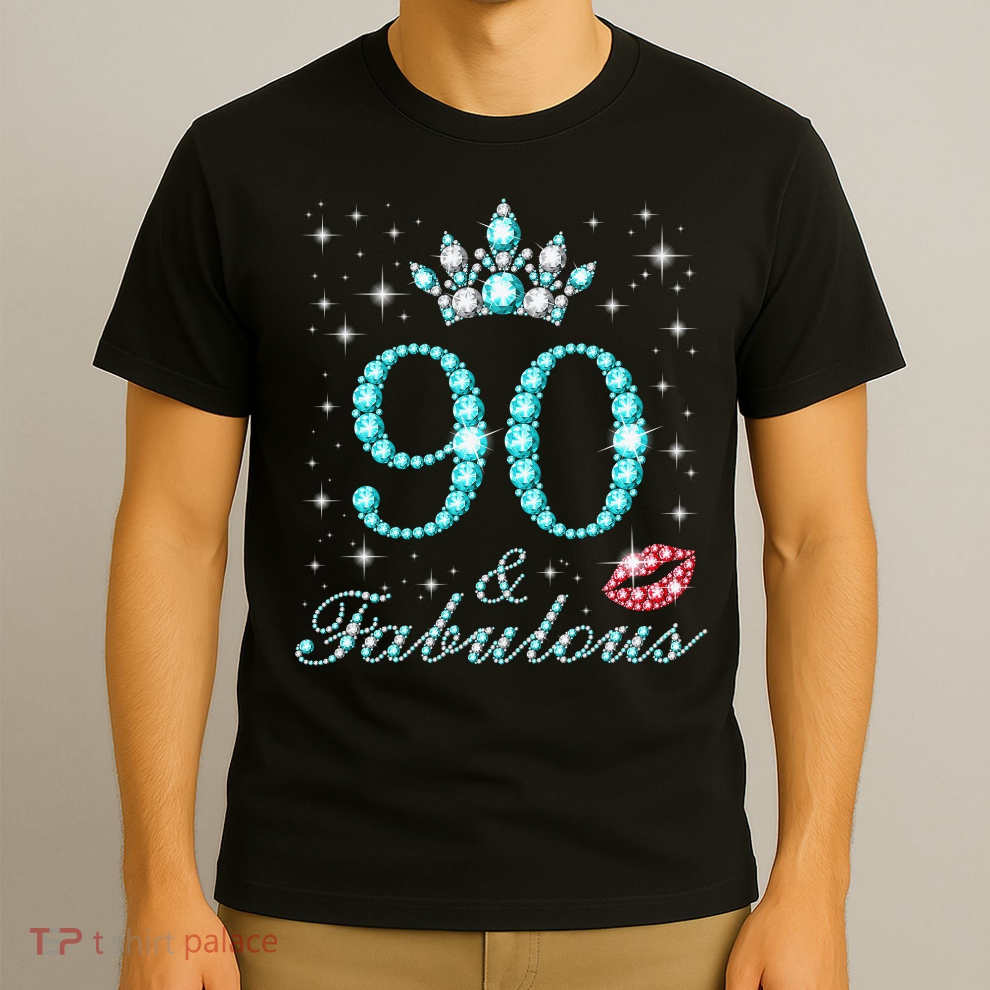 90 & Fabulous 90 Years Old Queen'S Birthday Cute T-Shirt