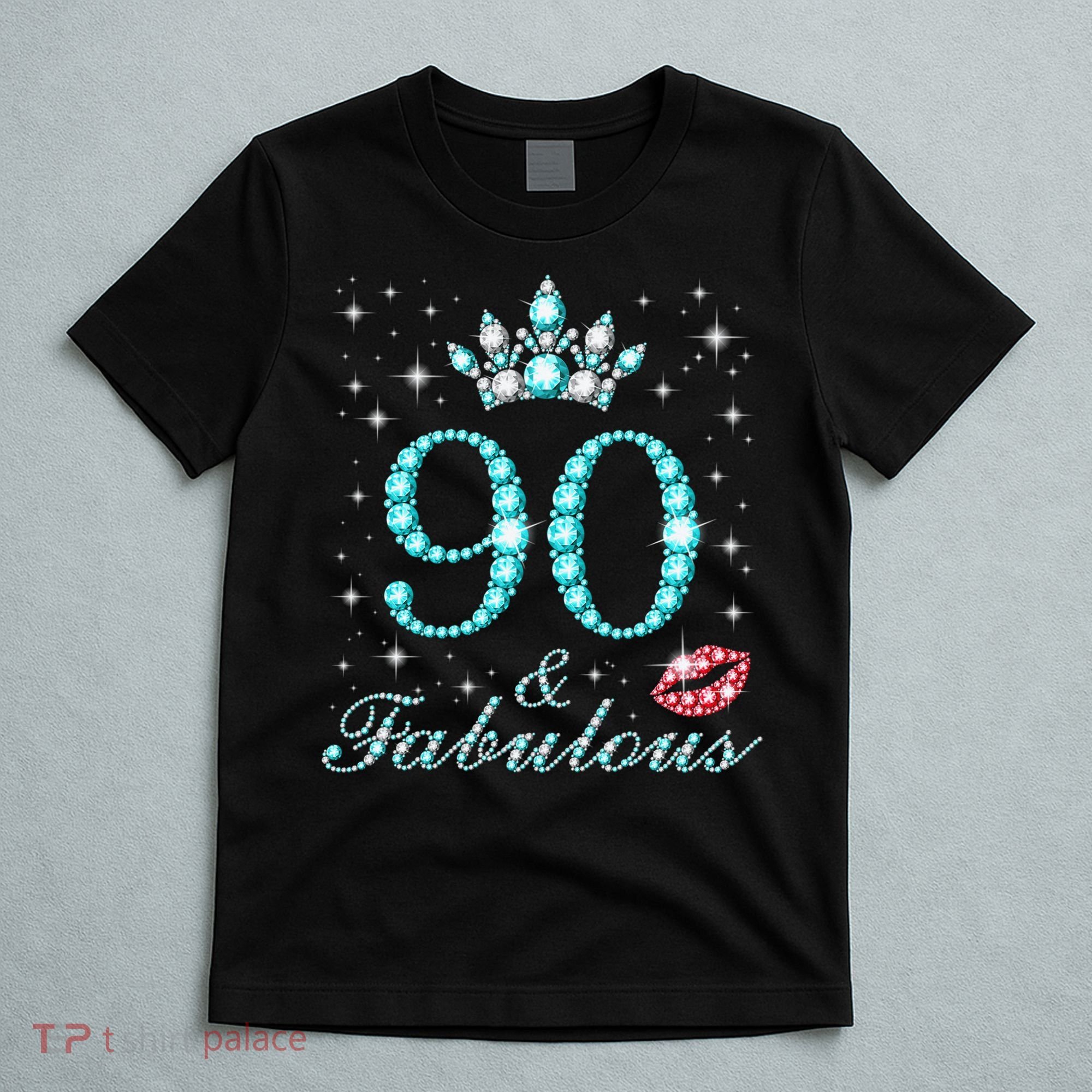 90 & Fabulous 90 Years Old Queen'S Birthday Cute T-Shirt