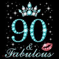 90 & Fabulous 90 Years Old Queen'S Birthday Cute Coffee Mug thumb 5
