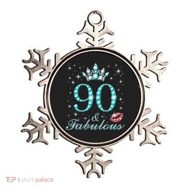 90 & Fabulous 90 Years Old Queen'S Birthday Cute Ornament