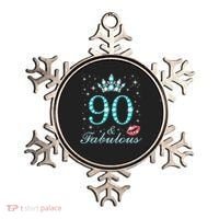 90 & Fabulous 90 Years Old Queen'S Birthday Cute Ornament thumb 0