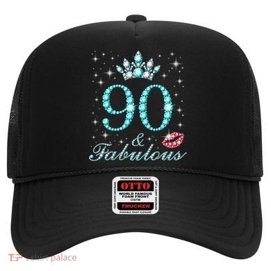 90 & Fabulous 90 Years Old Queen'S Birthday Cute Hat