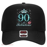 90 & Fabulous 90 Years Old Queen'S Birthday Cute Hat thumb 0
