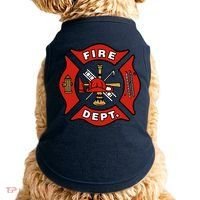 9/11 Fire Department Pocket Logo FDNY 20TH Anniversary Back & Front Doggie Tank thumb 0