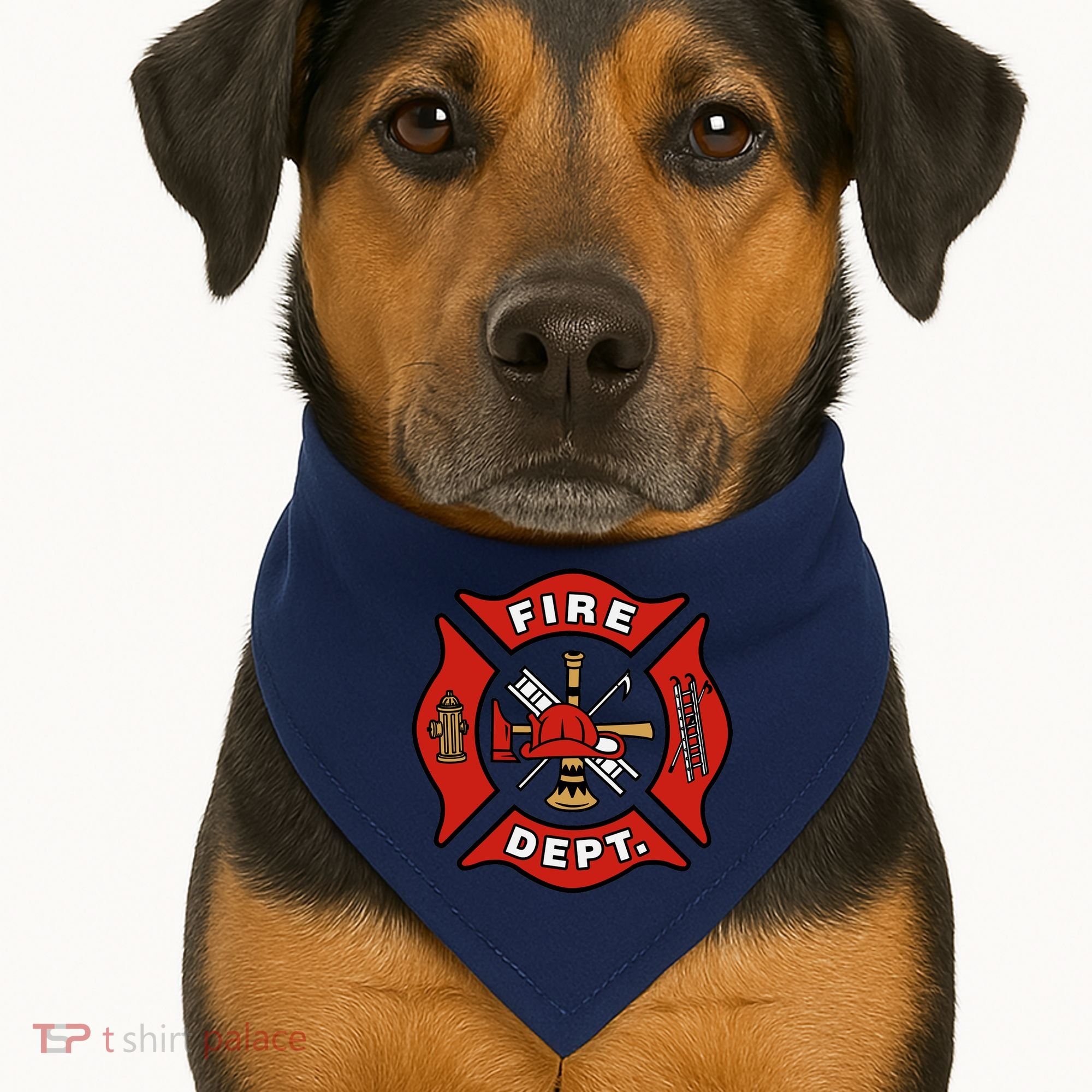 9/11 Fire Department Pocket Logo FDNY 20TH Anniversary Back & Front USA-Made Doggie Bandana
