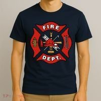 9/11 Fire Department Pocket Logo FDNY 20TH Anniversary Back & Front T-Shirt thumb 3