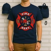 9/11 Fire Department Pocket Logo FDNY 20TH Anniversary Back & Front T-Shirt thumb 6