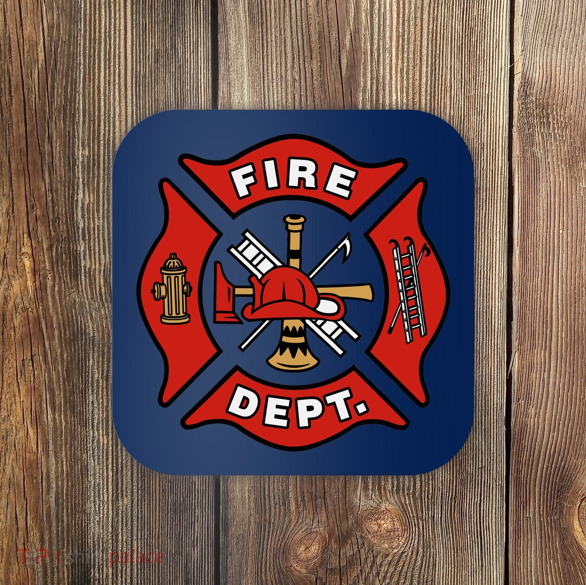 9/11 Fire Department Pocket Logo FDNY 20TH Anniversary Back & Front Coaster