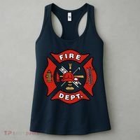 9/11 Fire Department Pocket Logo FDNY 20TH Anniversary Back & Front Women's Tank Top thumb 3