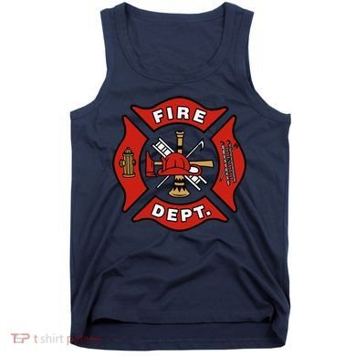 9/11 Fire Department Pocket Logo FDNY 20TH Anniversary Back & Front Tank Top