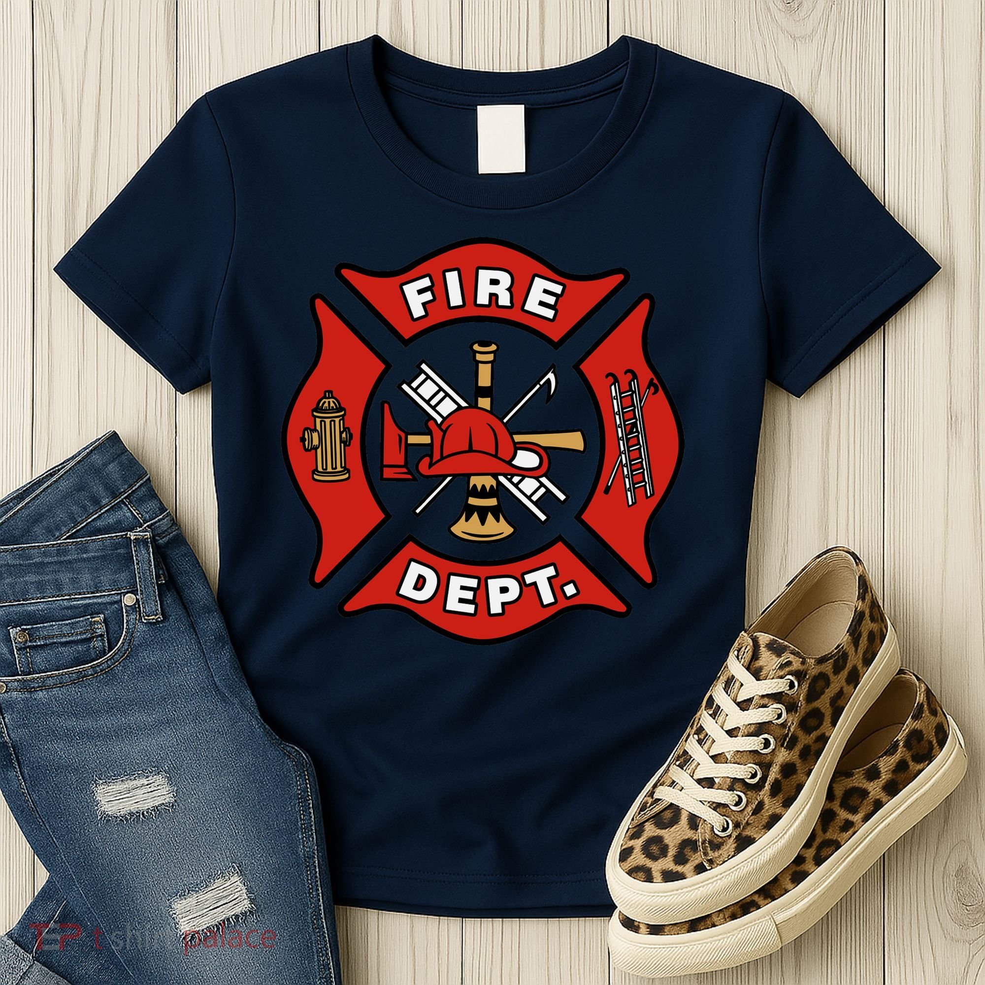 9/11 Fire Department Pocket Logo FDNY 20TH Anniversary Back & Front Women's T-Shirt