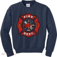 9/11 Fire Department Pocket Logo FDNY 20TH Anniversary Back & Front Kids Sweatshirt thumb 0