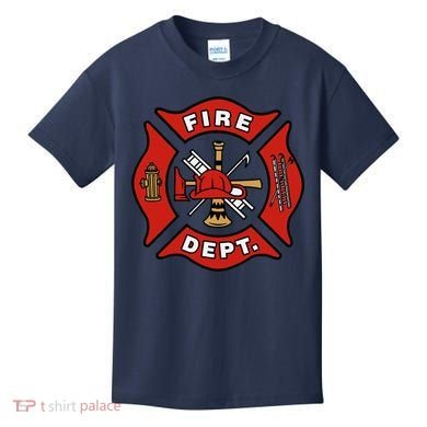 9/11 Fire Department Pocket Logo FDNY 20TH Anniversary Back & Front Kids T-Shirt