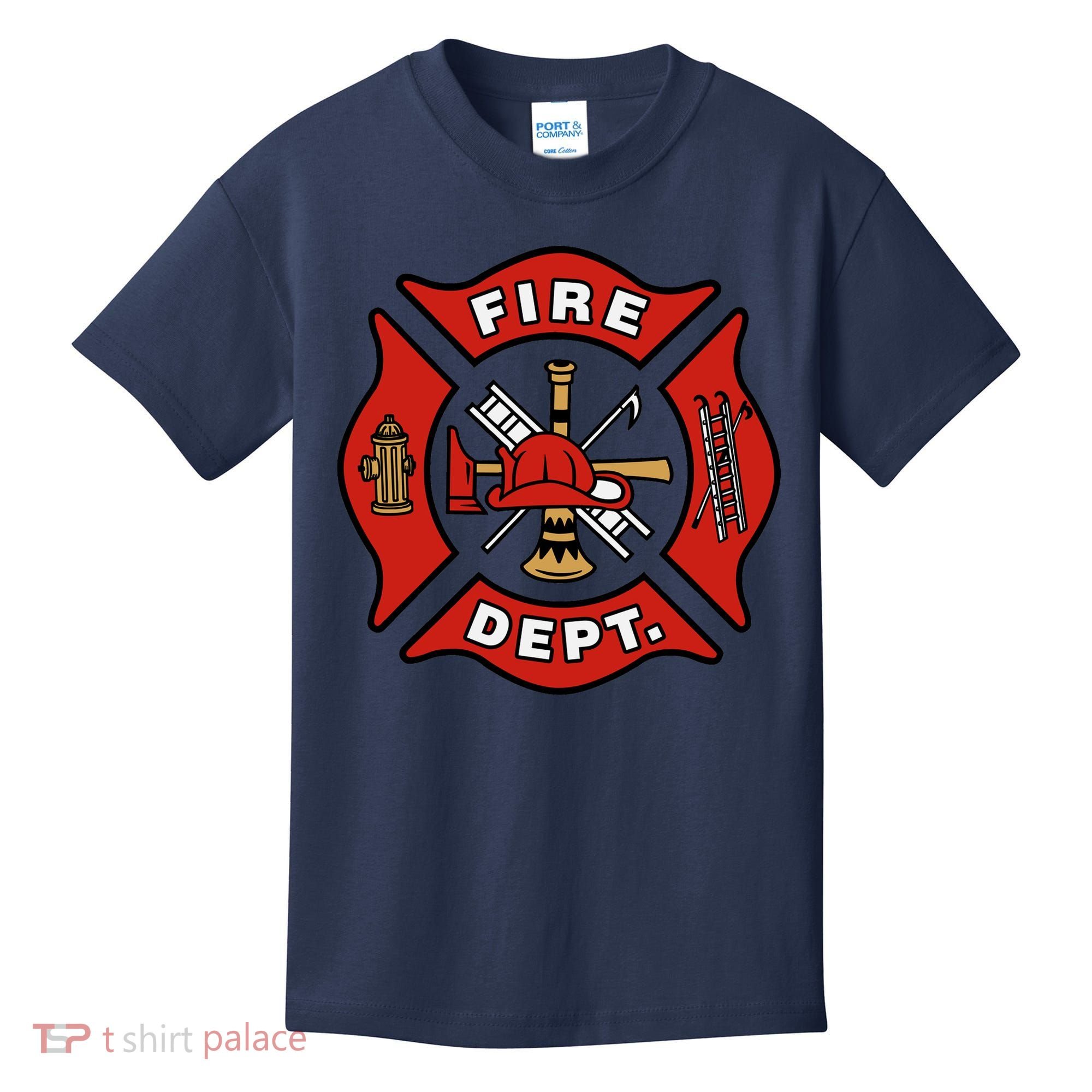 9/11 Fire Department Pocket Logo FDNY 20TH Anniversary Back & Front Kids T-Shirt