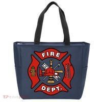 9/11 Fire Department Pocket Logo FDNY 20TH Anniversary Back & Front Tote Bag thumb 0