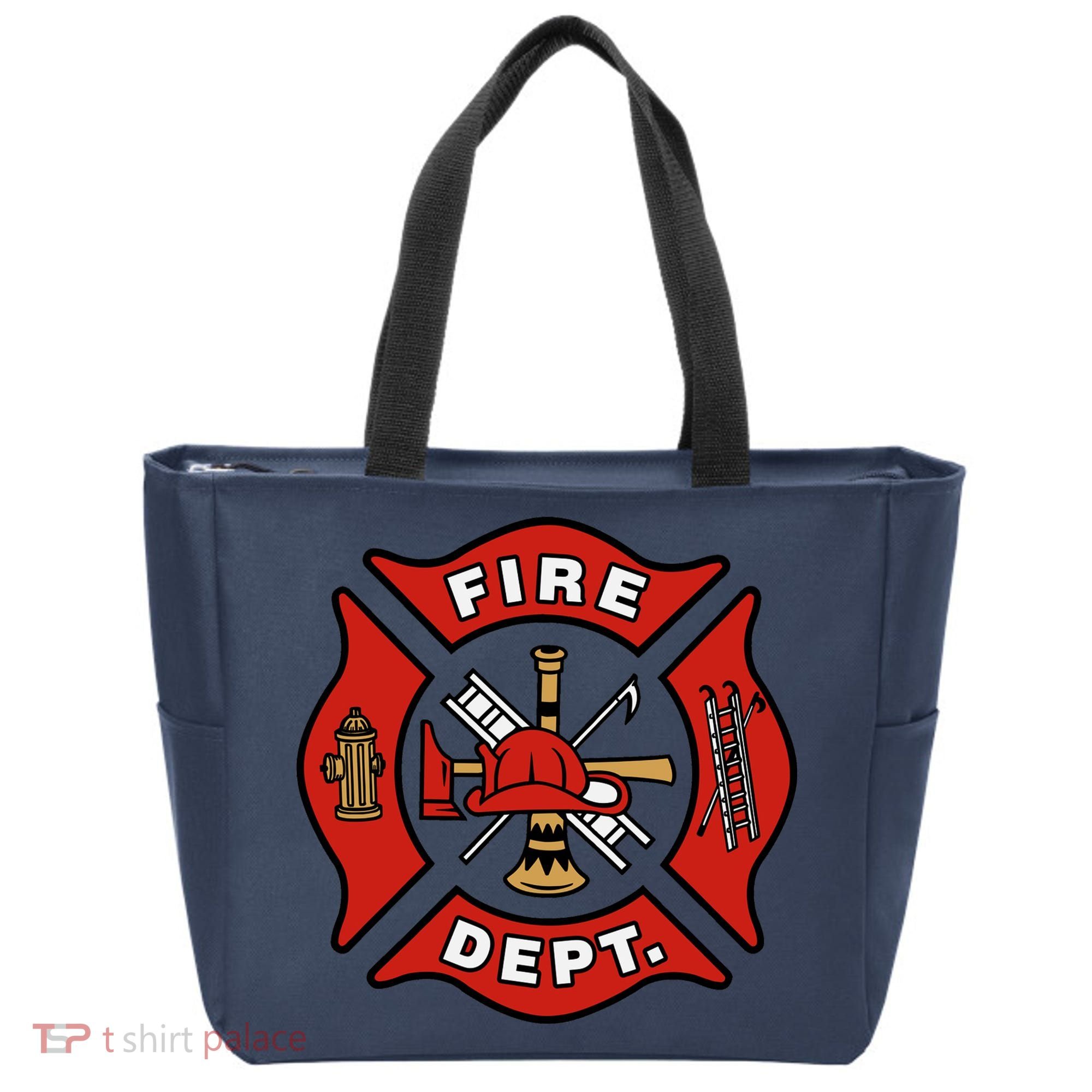 9/11 Fire Department Pocket Logo FDNY 20TH Anniversary Back & Front Tote Bag