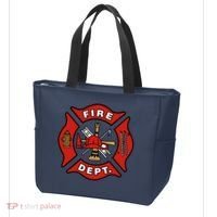9/11 Fire Department Pocket Logo FDNY 20TH Anniversary Back & Front Tote Bag thumb 3
