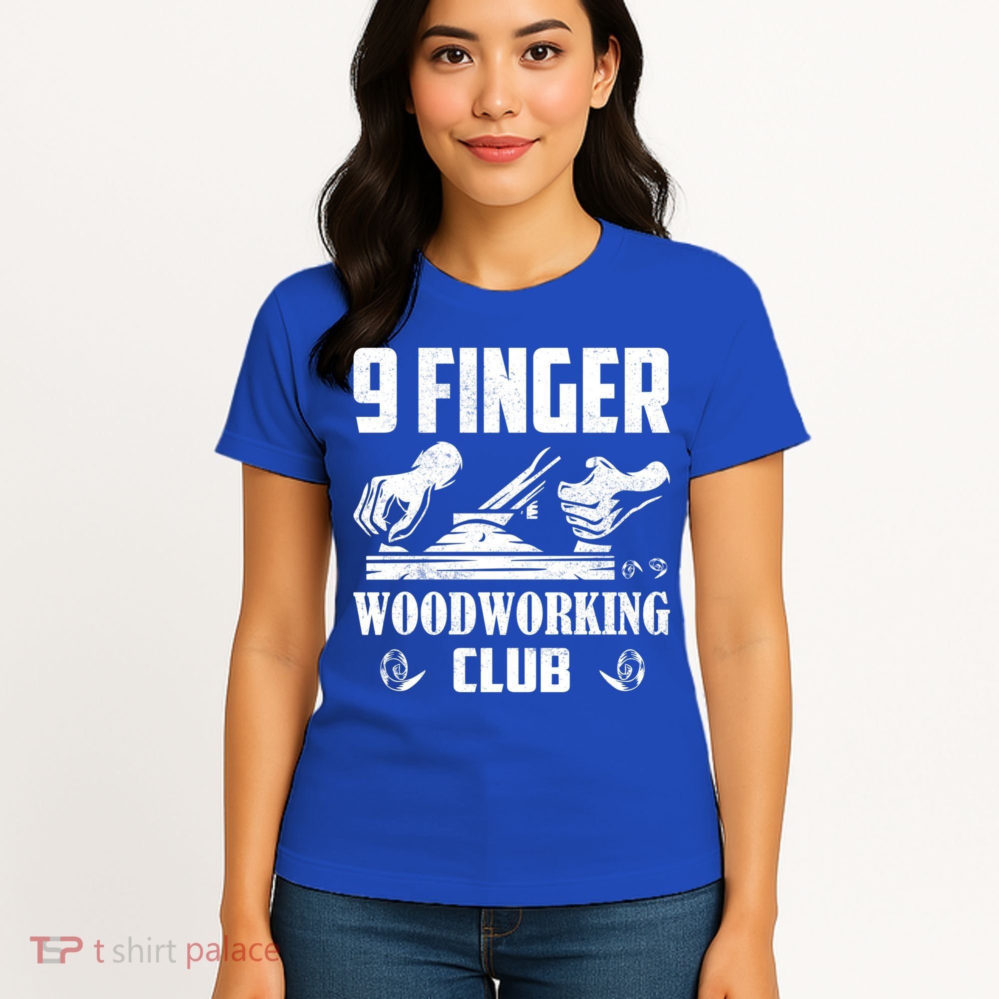 9 Finger Woodworking Club Woodworker Carpenter Gift Women's T-Shirt