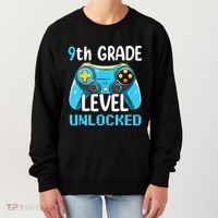 9Th Grade Level Unlocked Back To School Gamer Women's Sweatshirt thumb 0