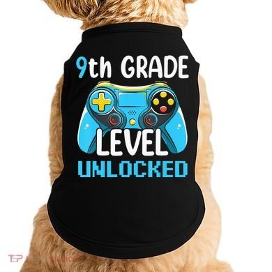 9Th Grade Level Unlocked Back To School Gamer Doggie Tank