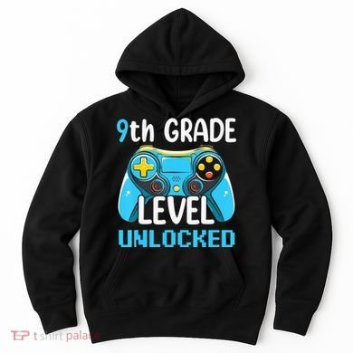 9Th Grade Level Unlocked Back To School Gamer Hoodie