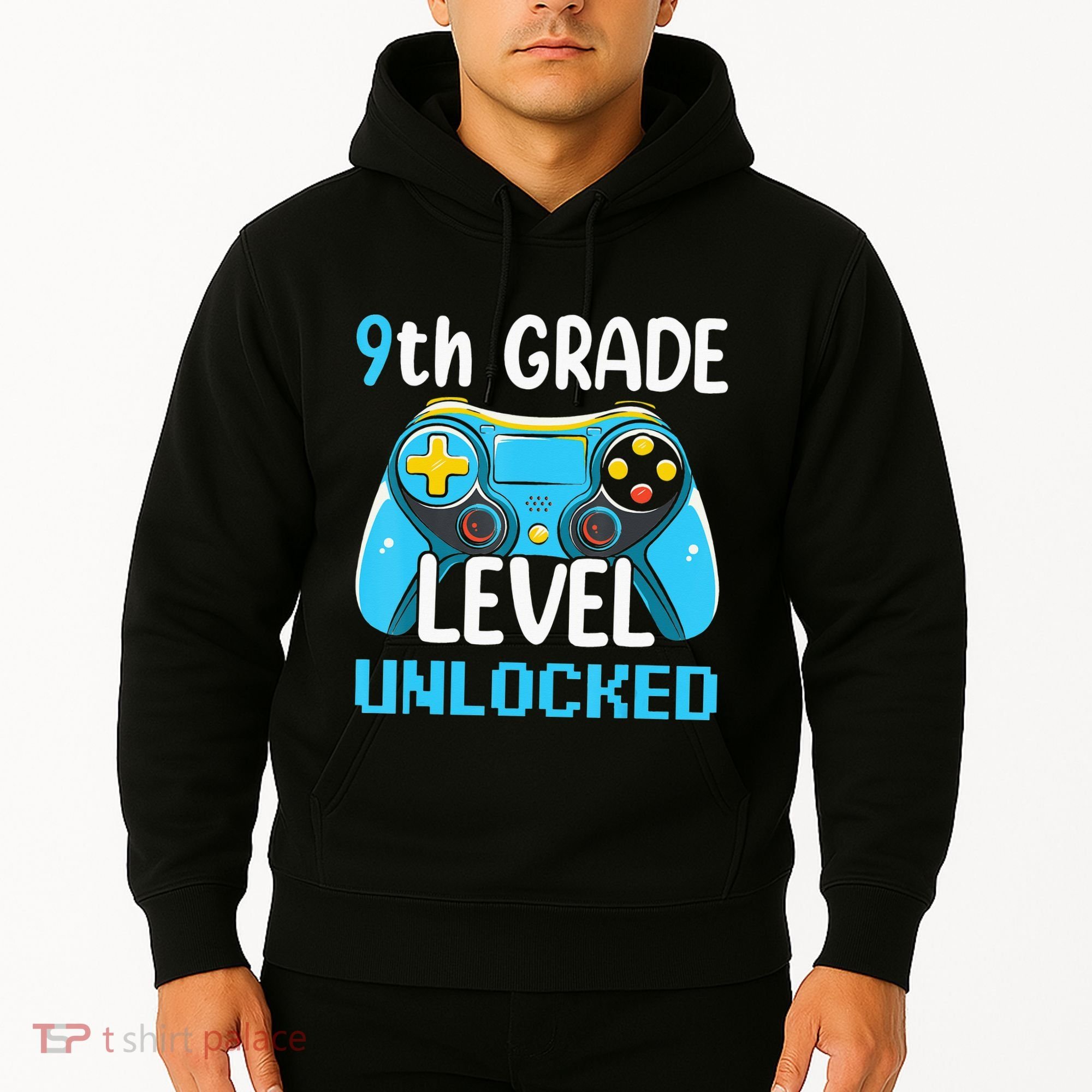 9Th Grade Level Unlocked Back To School Gamer Hoodie