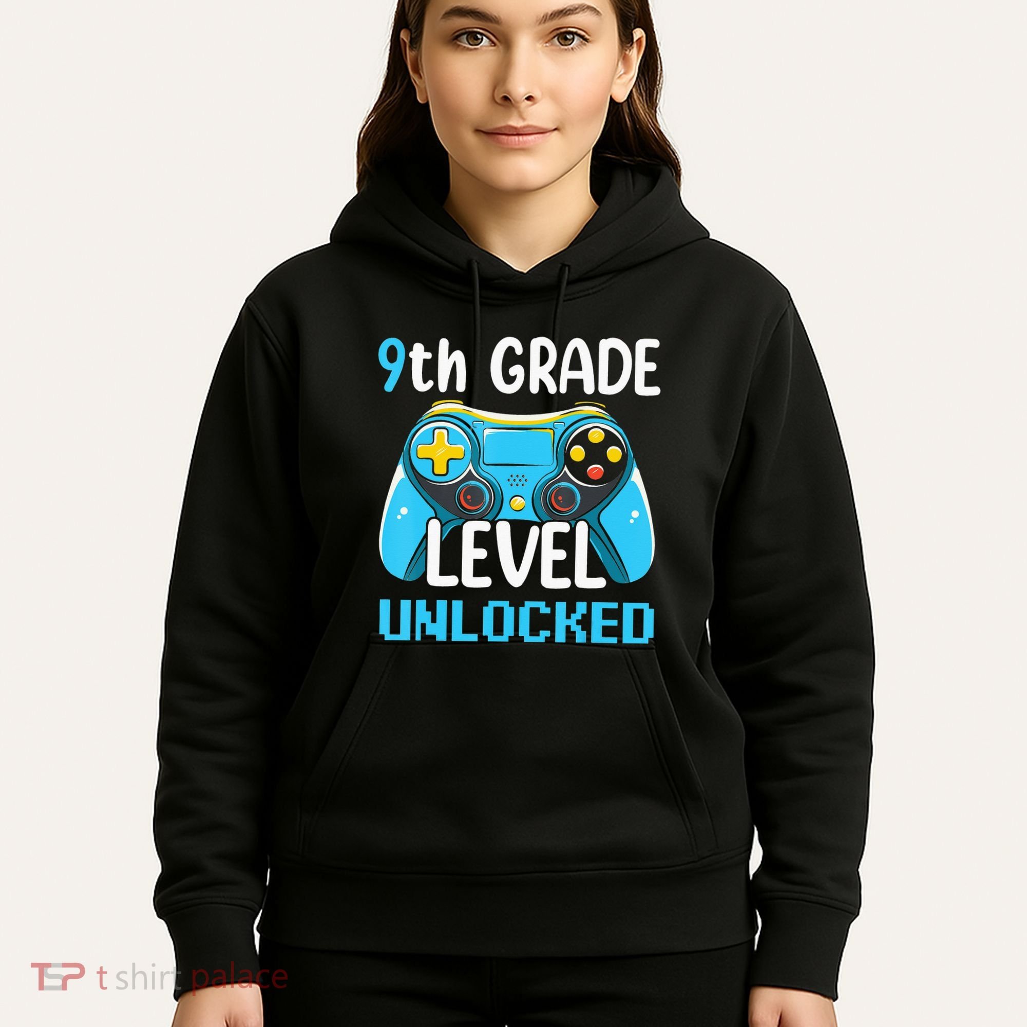 9Th Grade Level Unlocked Back To School Gamer Hoodie