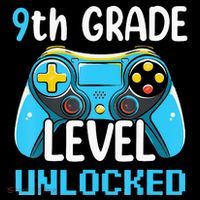 9Th Grade Level Unlocked Back To School Gamer Hoodie thumb 7