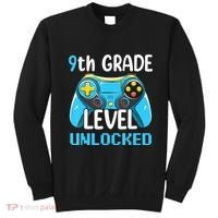 9Th Grade Level Unlocked Back To School Gamer Sweatshirt thumb 0