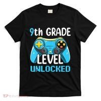 9Th Grade Level Unlocked Back To School Gamer T-Shirt thumb 0