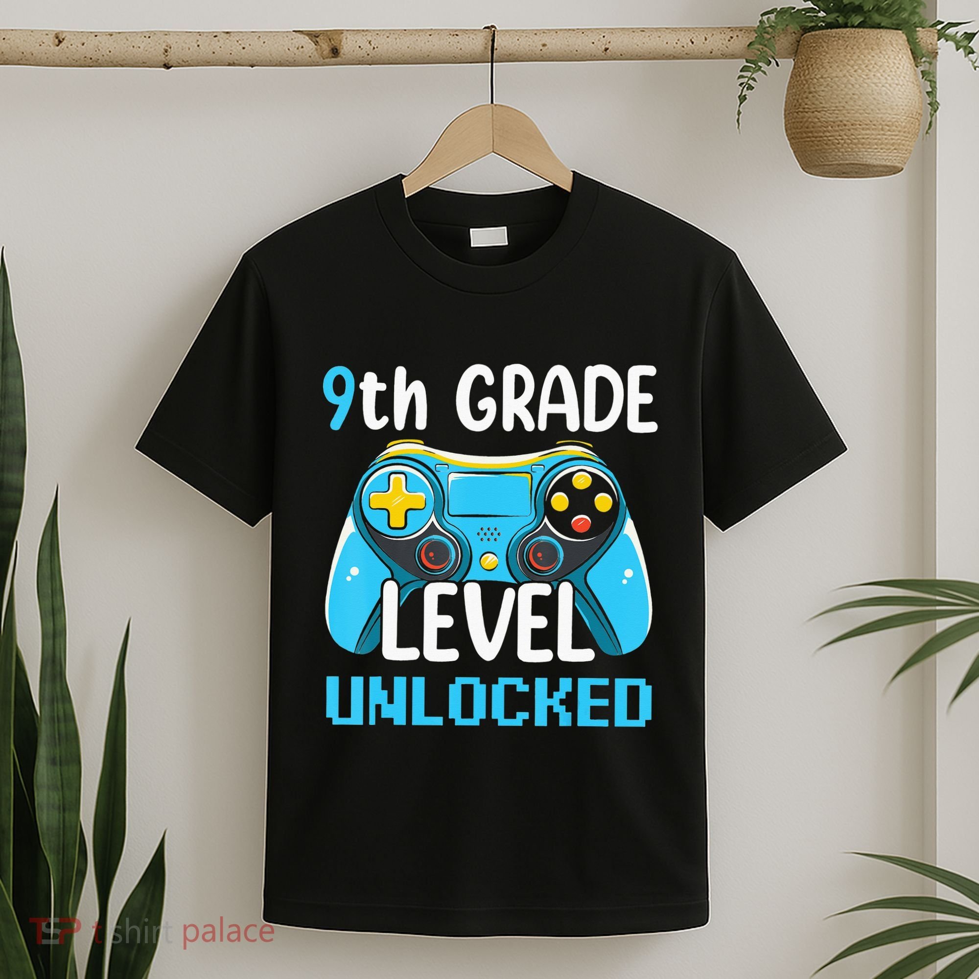 9Th Grade Level Unlocked Back To School Gamer T-Shirt