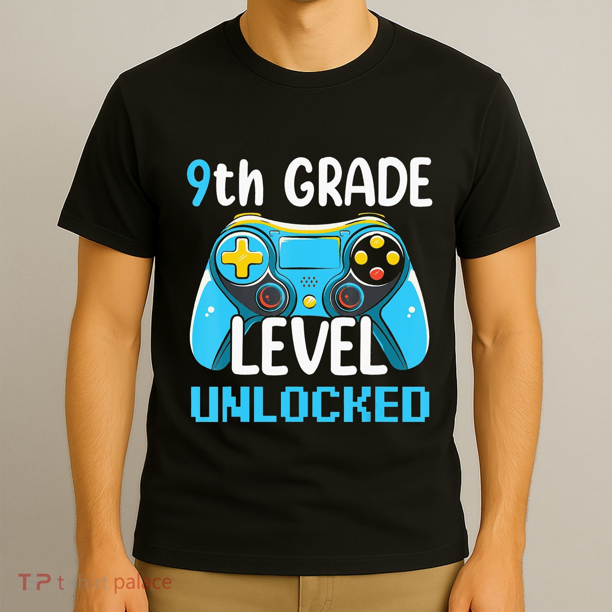 9Th Grade Level Unlocked Back To School Gamer T-Shirt