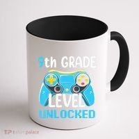 9Th Grade Level Unlocked Back To School Gamer Coffee Mug thumb 1