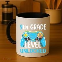 9Th Grade Level Unlocked Back To School Gamer Coffee Mug thumb 4