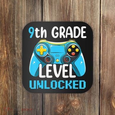 9Th Grade Level Unlocked Back To School Gamer Coaster