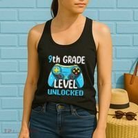 9Th Grade Level Unlocked Back To School Gamer Women's Tank Top thumb 2