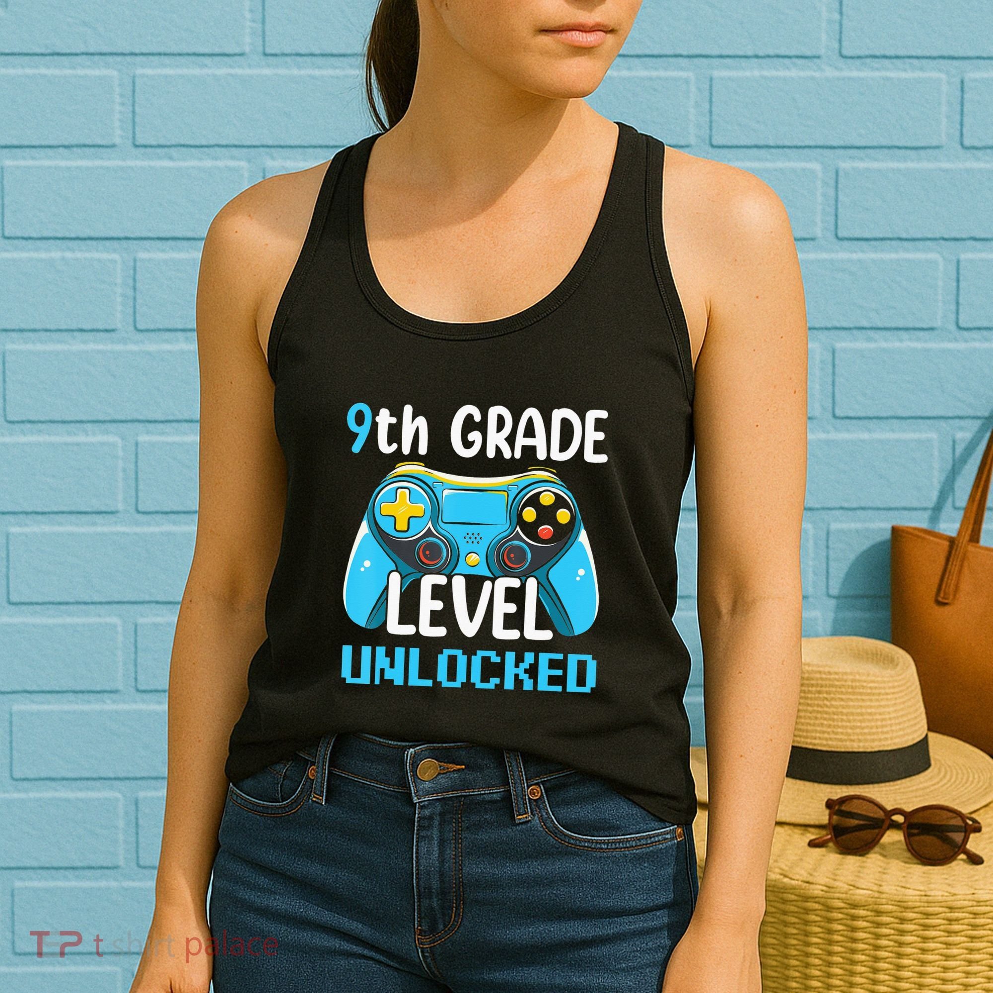 9Th Grade Level Unlocked Back To School Gamer Women's Tank Top