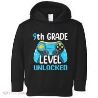9Th Grade Level Unlocked Back To School Gamer Toddler Hoodie thumb 0