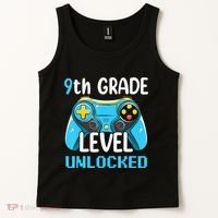 9Th Grade Level Unlocked Back To School Gamer Tank Top thumb 2