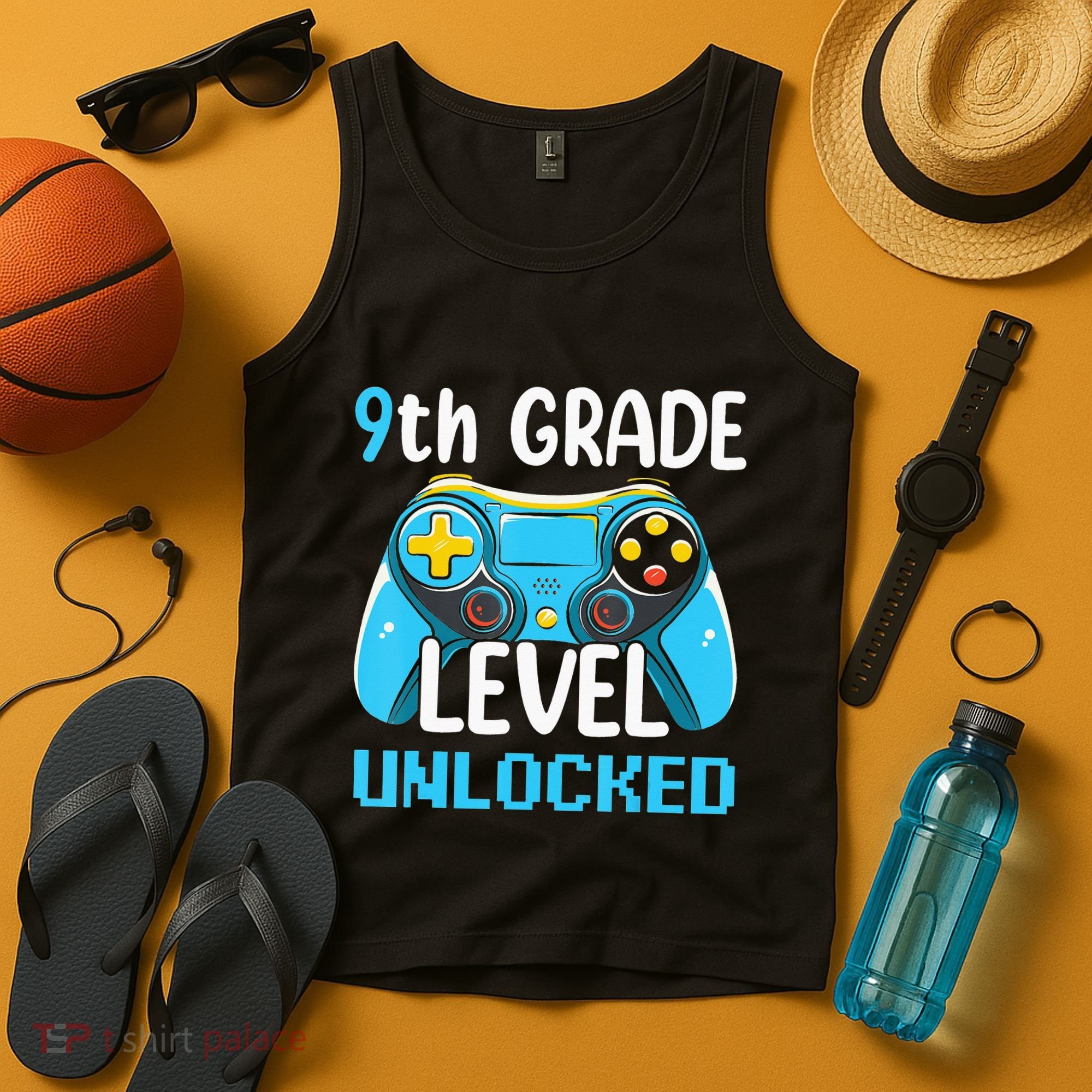9Th Grade Level Unlocked Back To School Gamer Tank Top