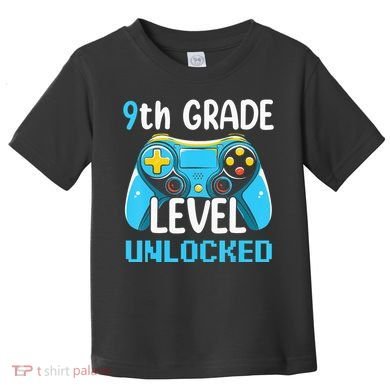 9Th Grade Level Unlocked Back To School Gamer Toddler T-Shirt