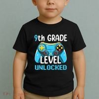 9Th Grade Level Unlocked Back To School Gamer Toddler T-Shirt thumb 2