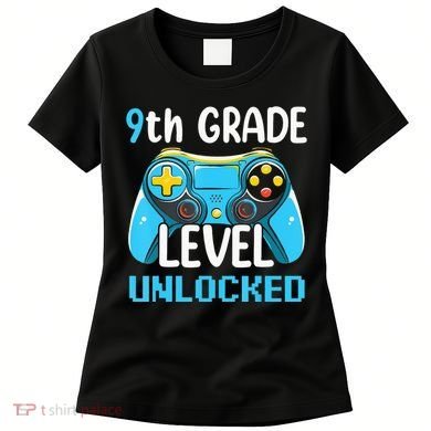 9Th Grade Level Unlocked Back To School Gamer Women's T-Shirt