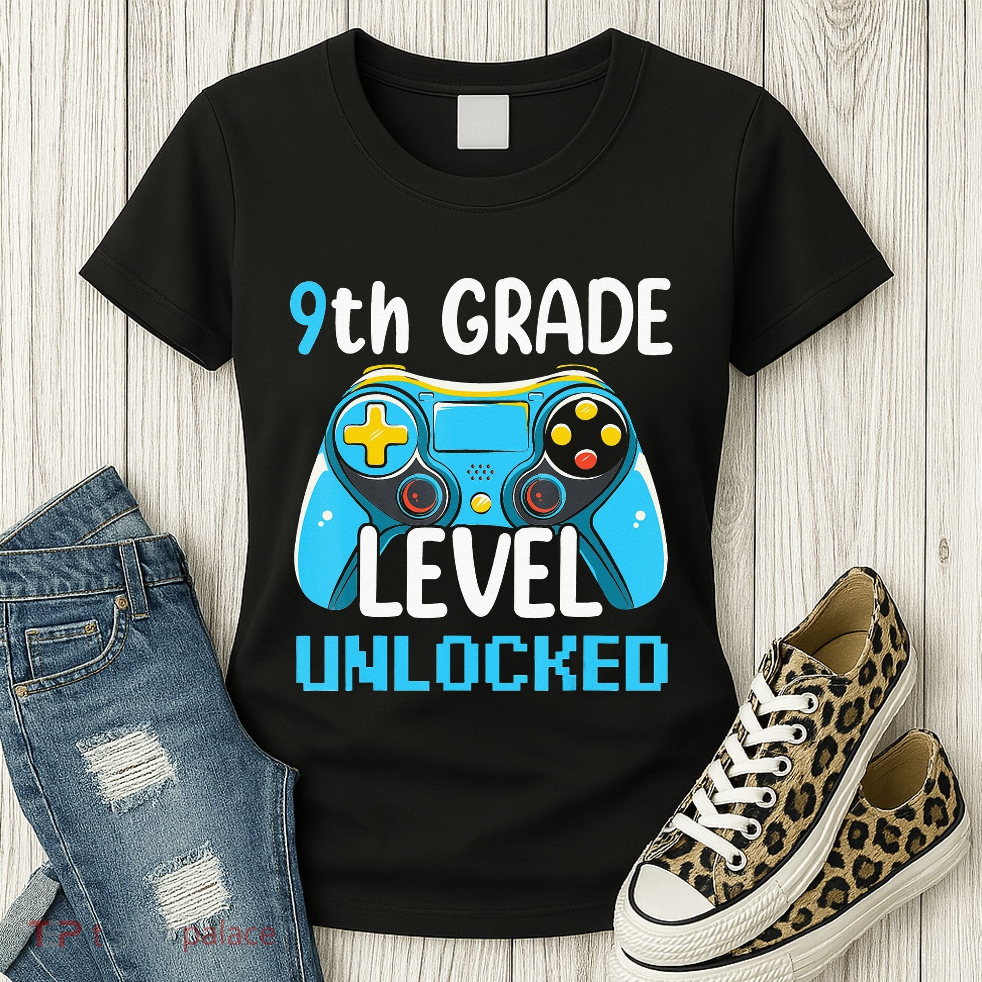 9Th Grade Level Unlocked Back To School Gamer Women's T-Shirt