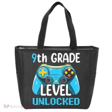 9Th Grade Level Unlocked Back To School Gamer Tote Bag