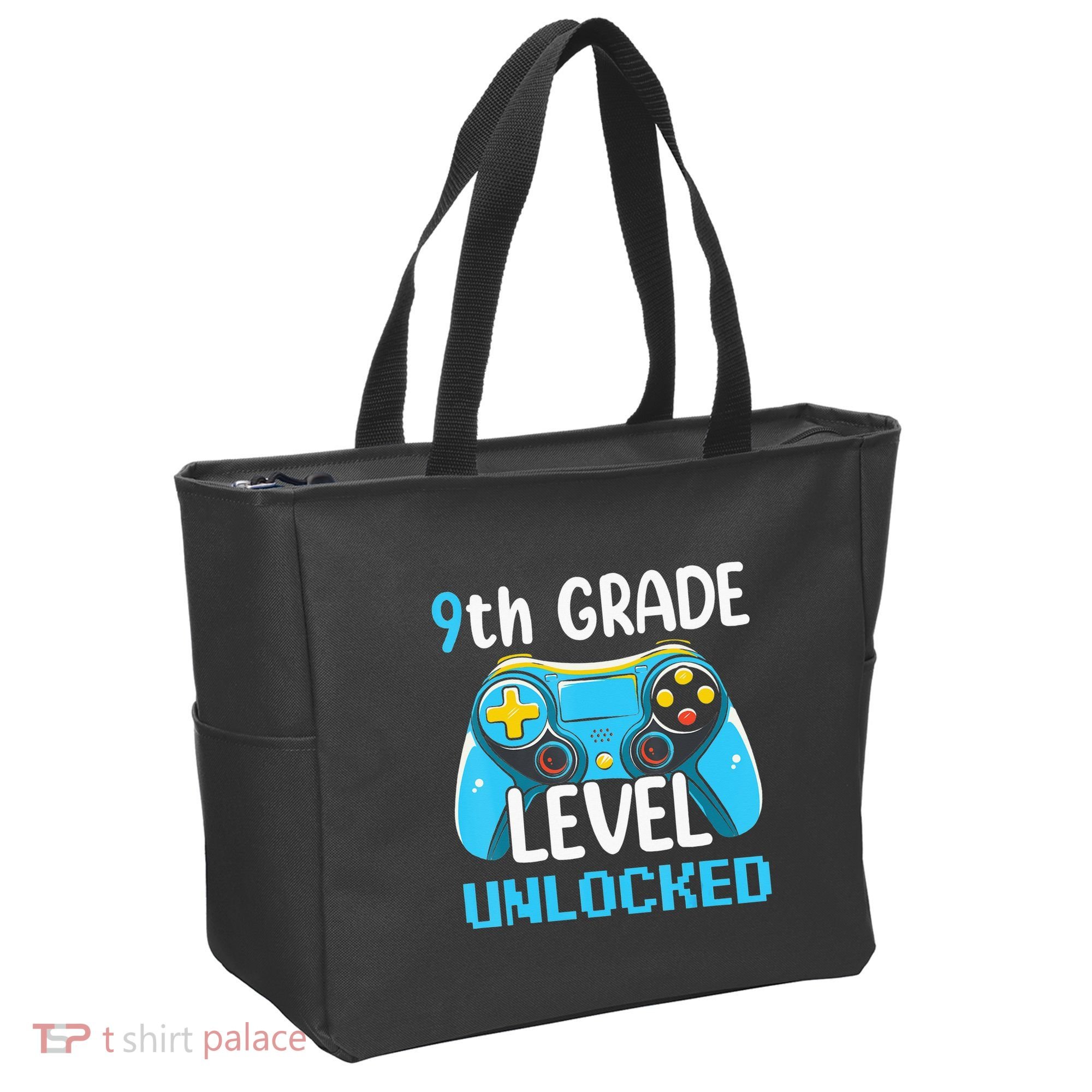 9Th Grade Level Unlocked Back To School Gamer Tote Bag