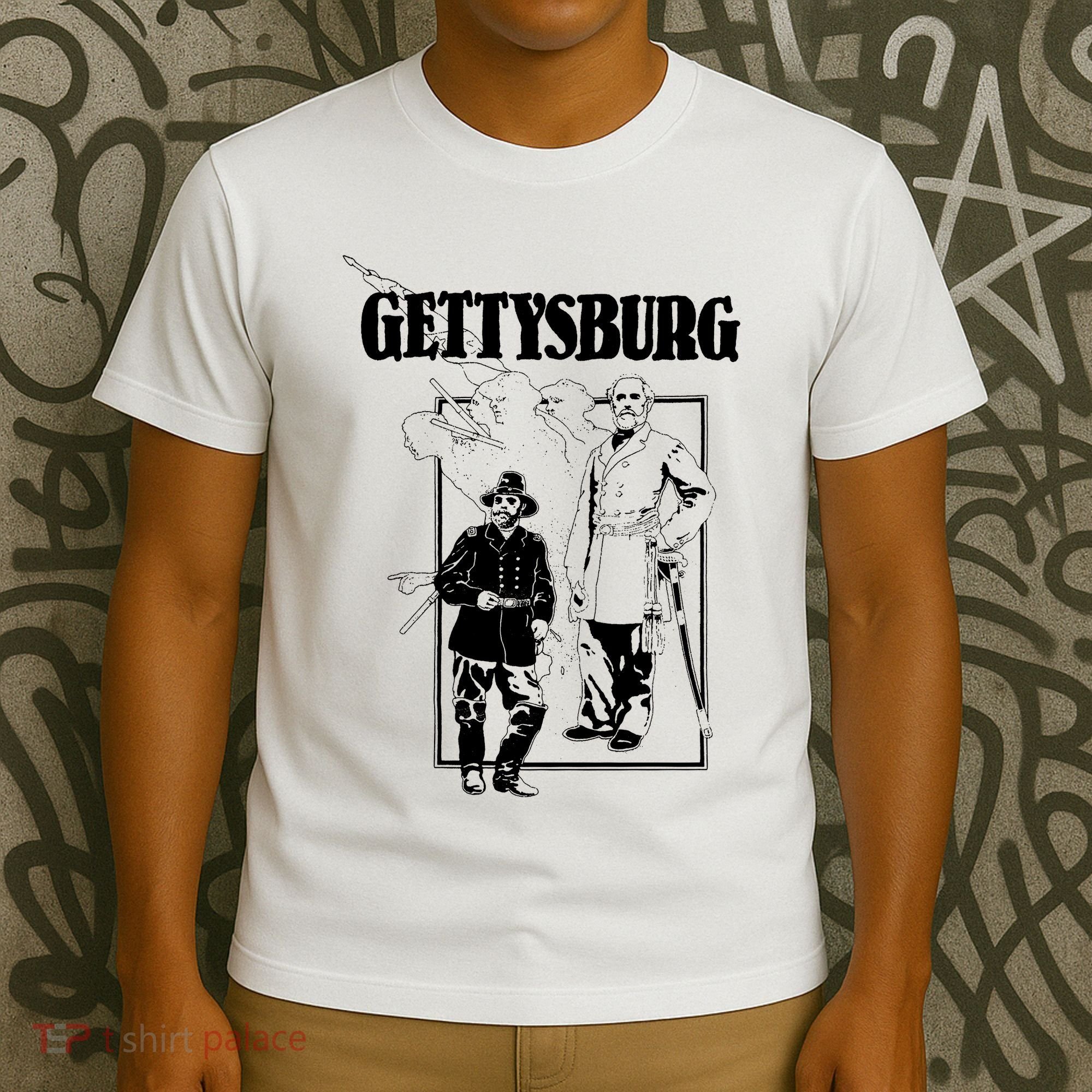 90s Gettysburg Pennsylvania Civil War General Grant T-Shirt