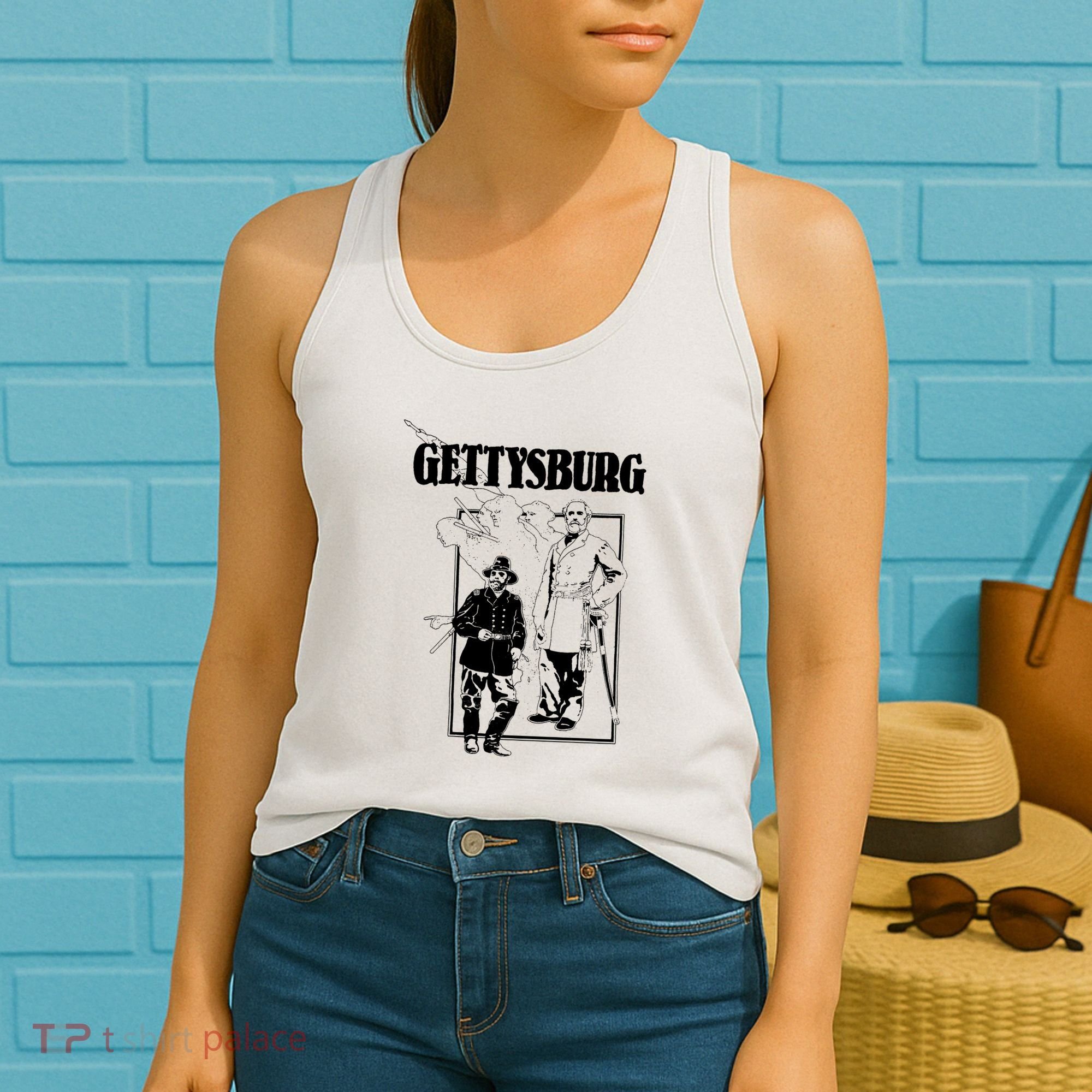 90s Gettysburg Pennsylvania Civil War General Grant Women's Tank Top